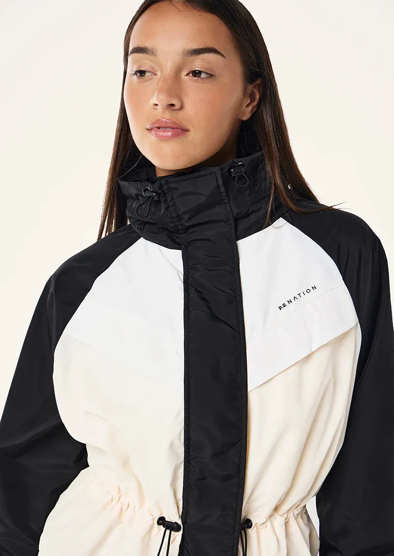 P.E NATION - Shelter Jacket - Black / Whisper White