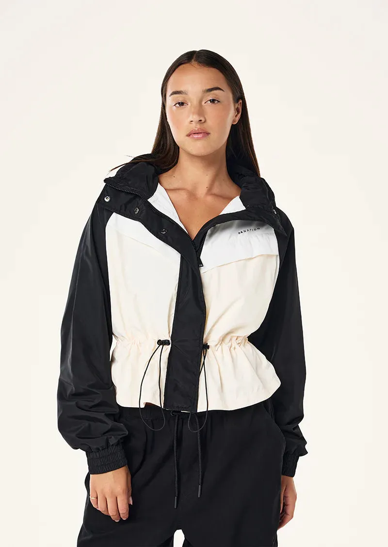 P.E NATION - Shelter Jacket - Black / Whisper White