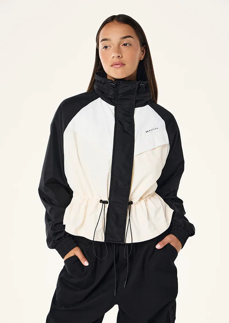 P.E NATION - Shelter Jacket - Black / Whisper White