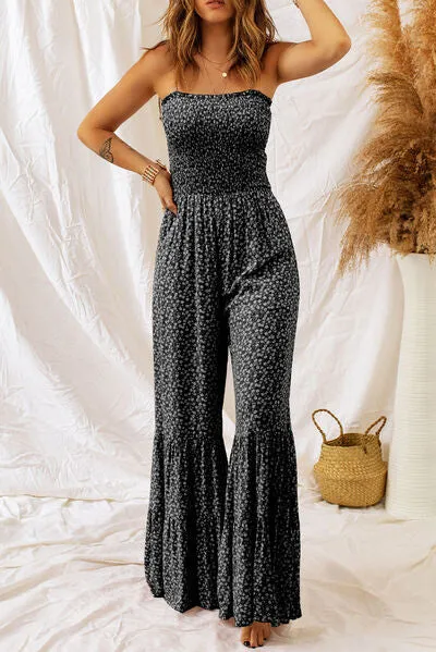 Penelope Floral Spaghetti Strap Wide Leg Jumpsuit
