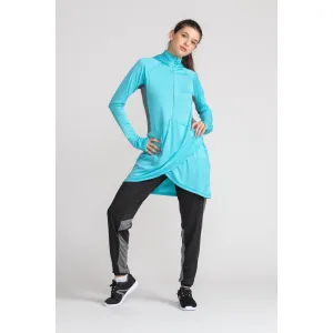 Performance Tech Hooded Top - Teal