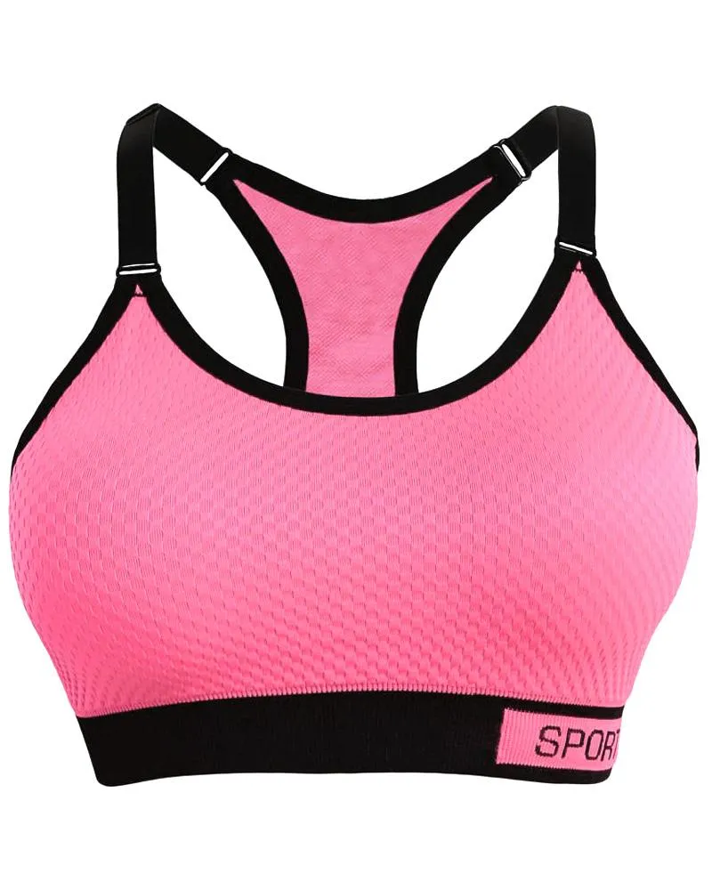Pink Wirefree Sports & Jim,Yoga Bra For Ladies -Girls Sports Bra - By Lubunie