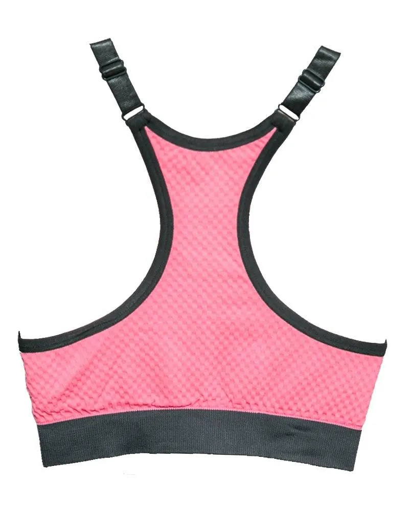 Pink Wirefree Sports & Jim,Yoga Bra For Ladies -Girls Sports Bra - By Lubunie