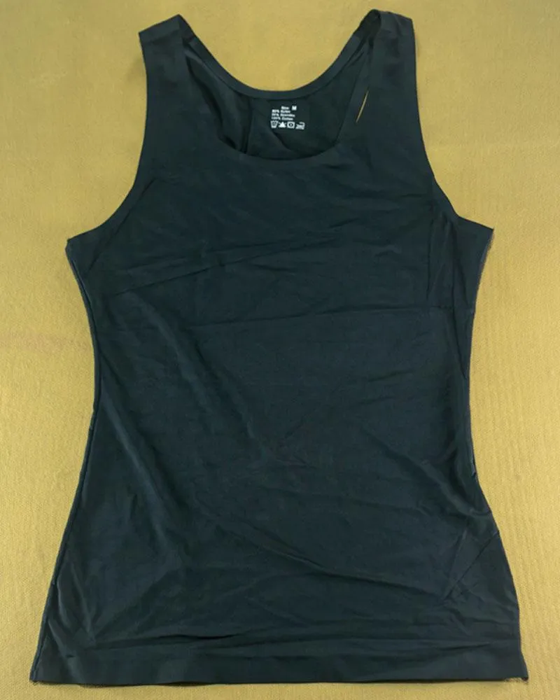 Plain Fancy Camisole For Women - Black Color - 184