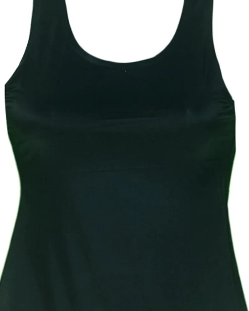 Plain Fancy Camisole For Women - Black Color - 184