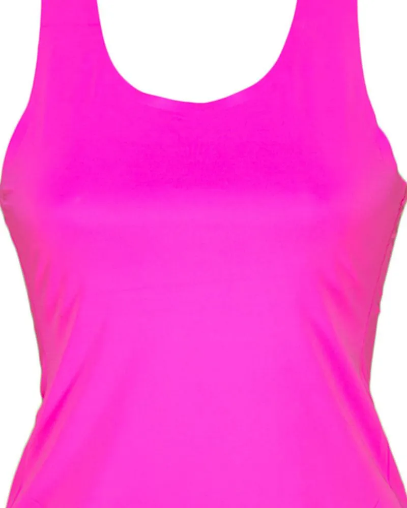 Plain Fancy Camisole For Women - Hot Pink Color - 184
