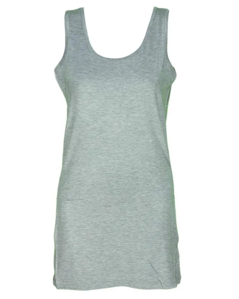 Plain Stretchable Camisole For Women - Light Grey Color - 830