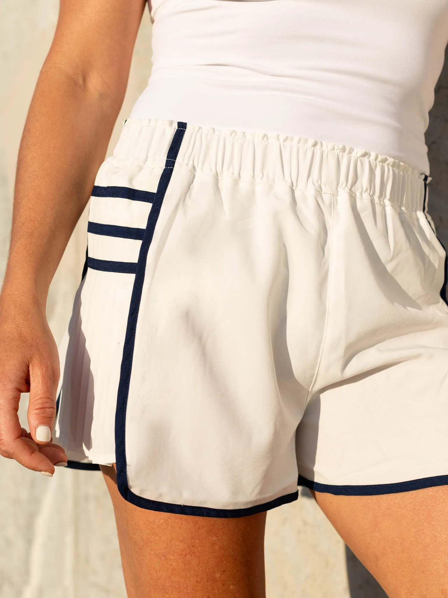 Pleated Detail Athleisure Short