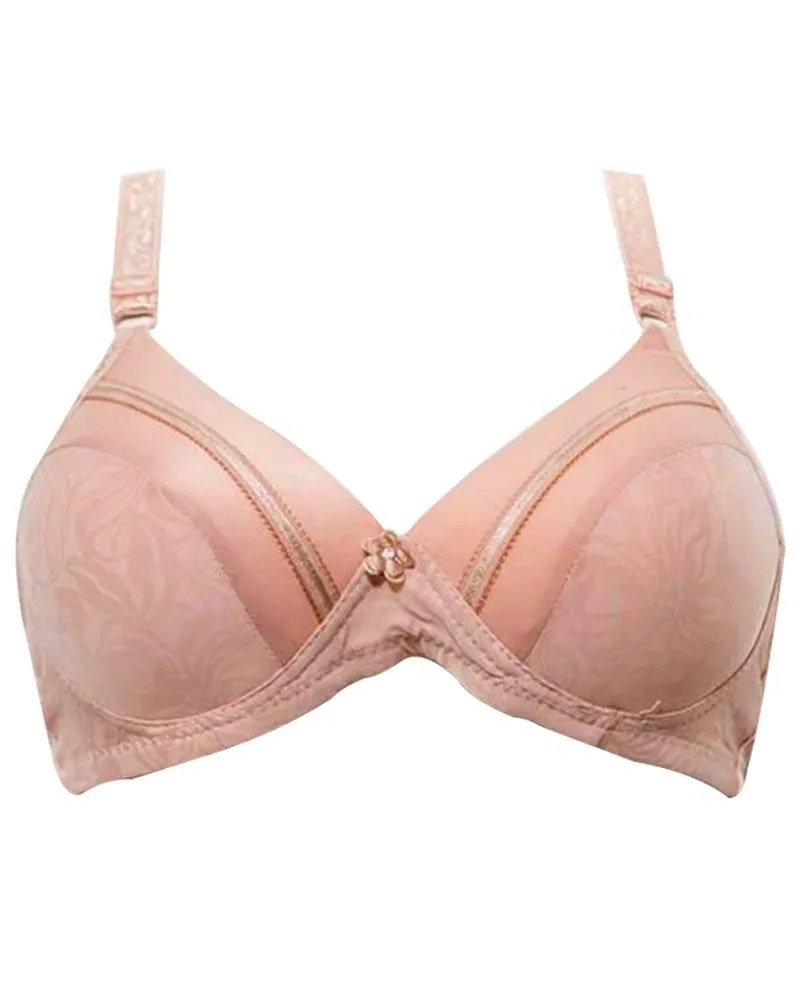 Plus Size Full Cup Single Padded Black Bra