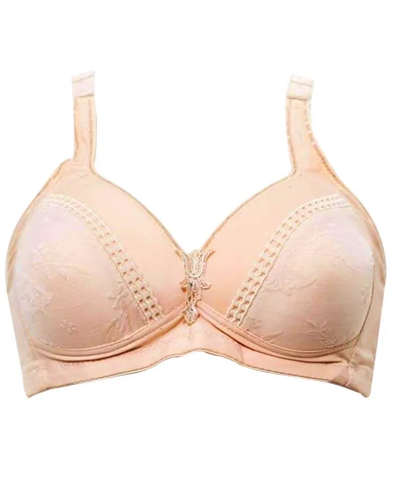 Plus Size Full Cup Single Padded Black Bra