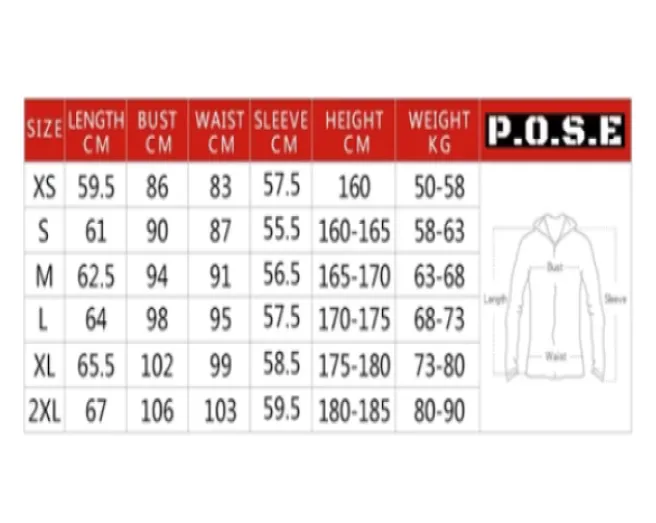P.O.S.E Mens Xtreme Gym Jacket