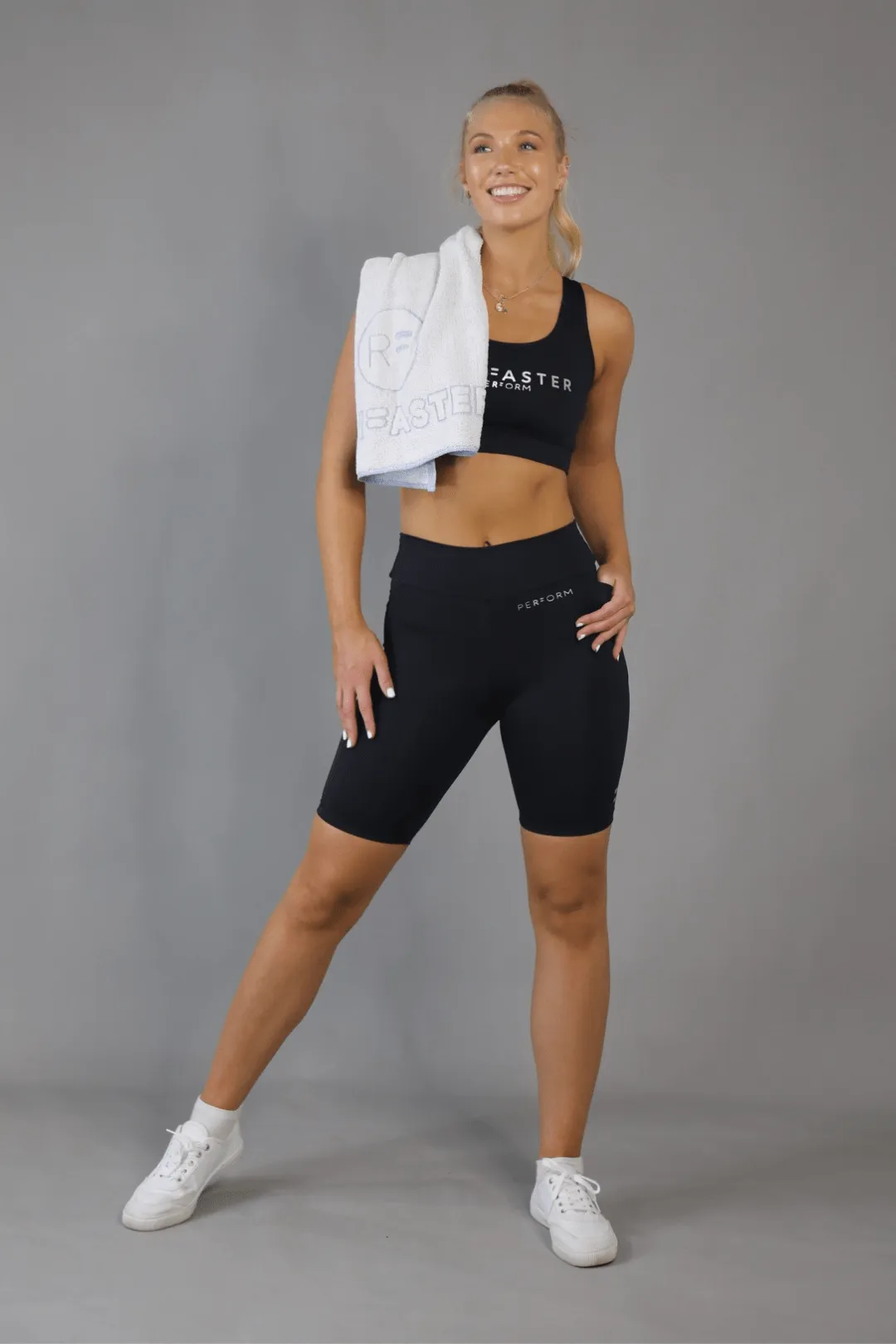 (Pre-Order) Mid Waist Long Shorts - Black