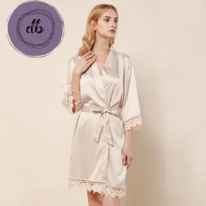 Premium Rose Lace Satin 3031 Champagne