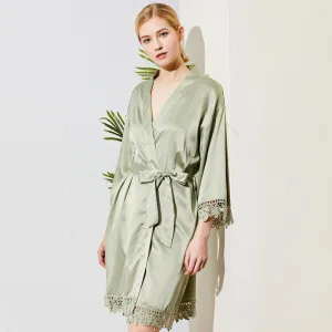 Premium Rose Lace Satin 3031 Sage