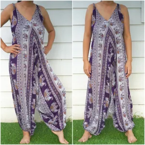Purple Elephant Romper