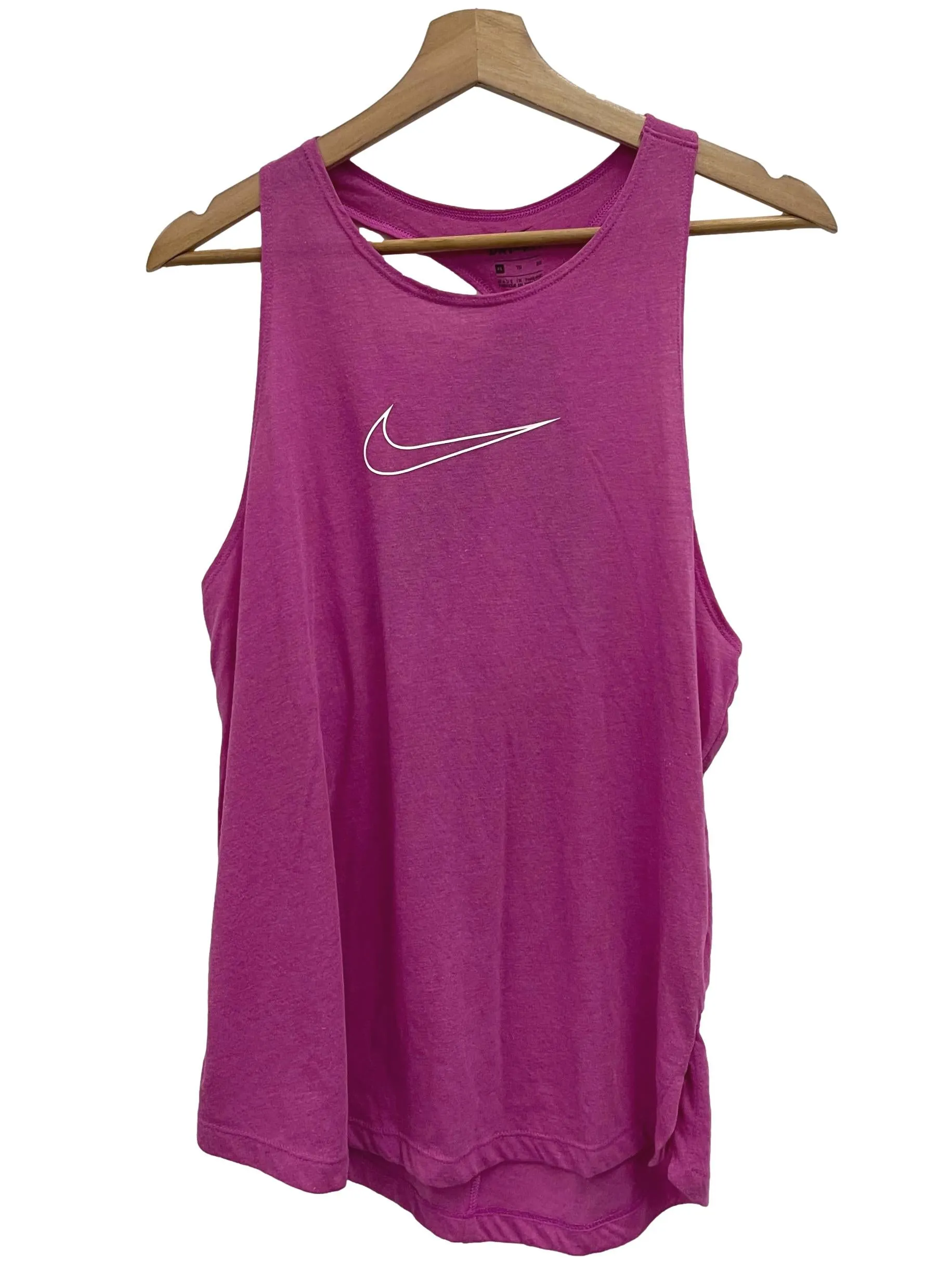 Purple Roundneck Sports Logo Tank