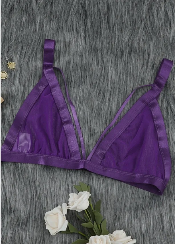 Purple Transparency Bra