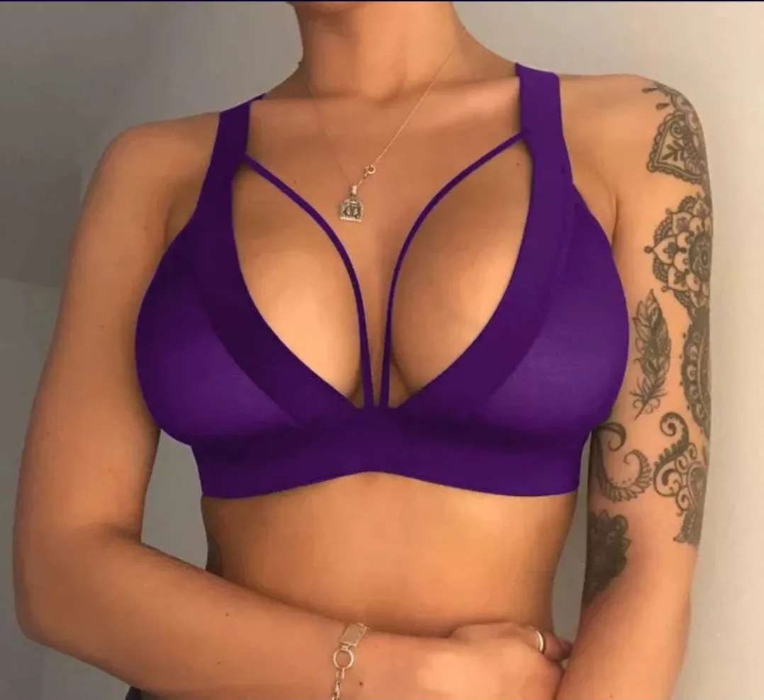 Purple Transparency Bra
