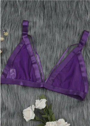 Purple Transparency Bra