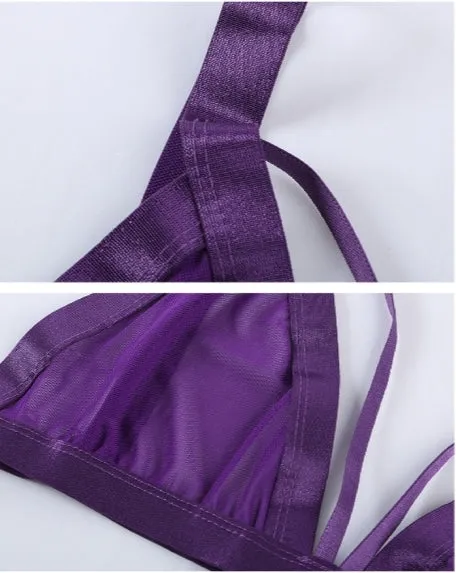 Purple Transparency Bra