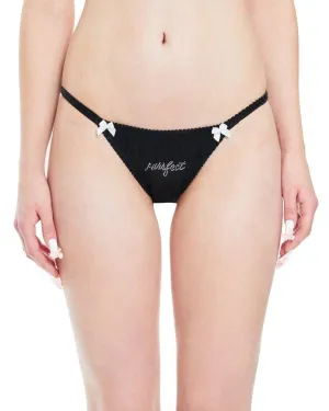 Purrfect Silk G-String ~ Noir