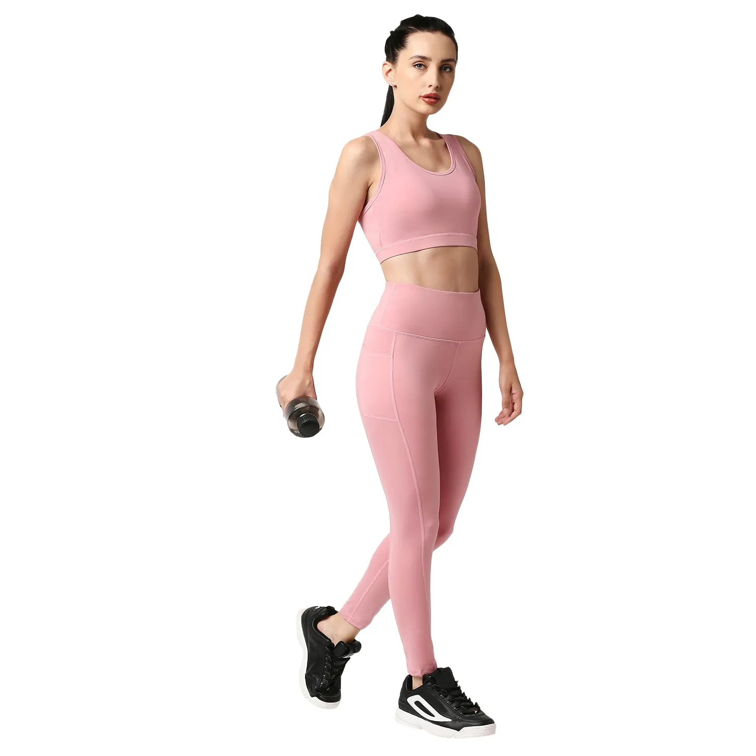 Quick-Dry Sports Bra & High Waist Legging Set