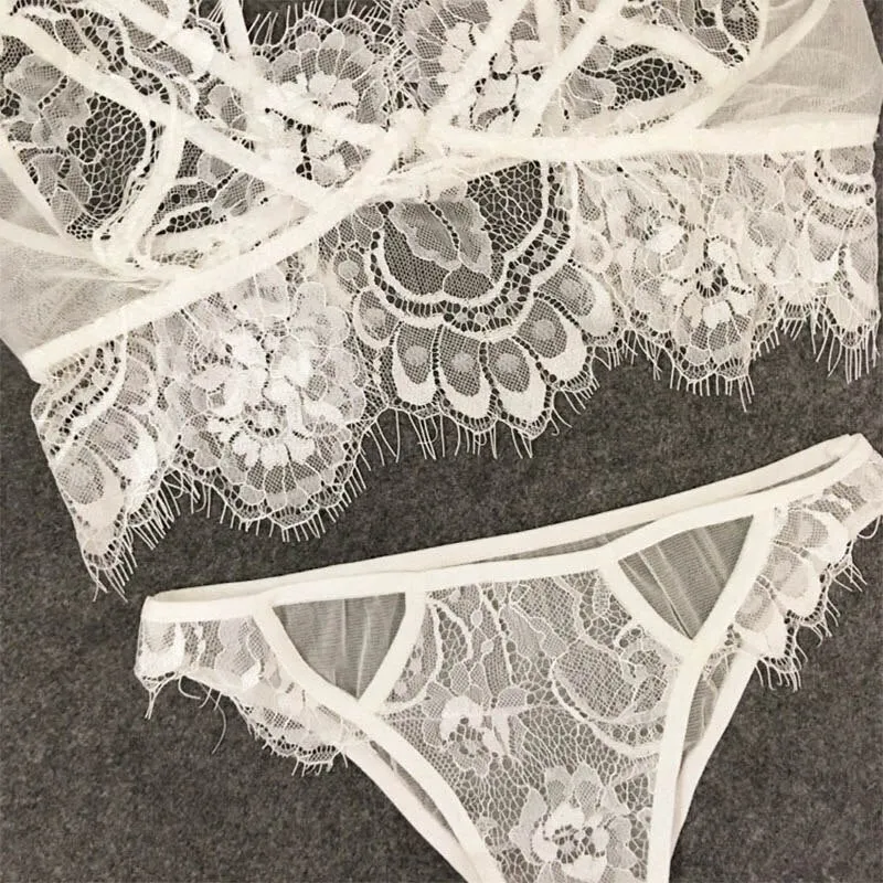 "Cabo" Bra Set with Eyelash Lace Design