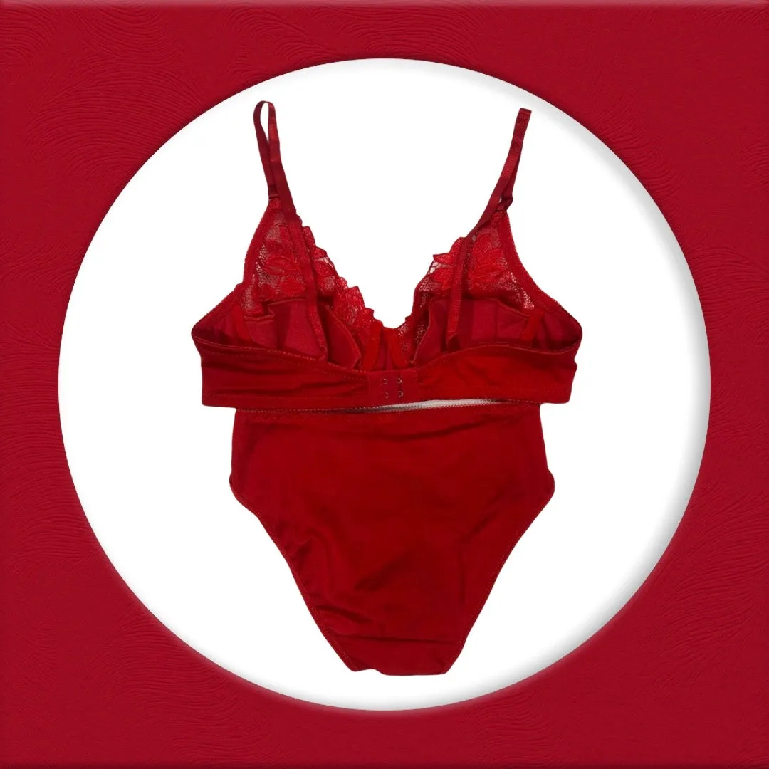 Red Bridal Bra Panty Sets - Non Padded Underwired Bra Panty Set 2022