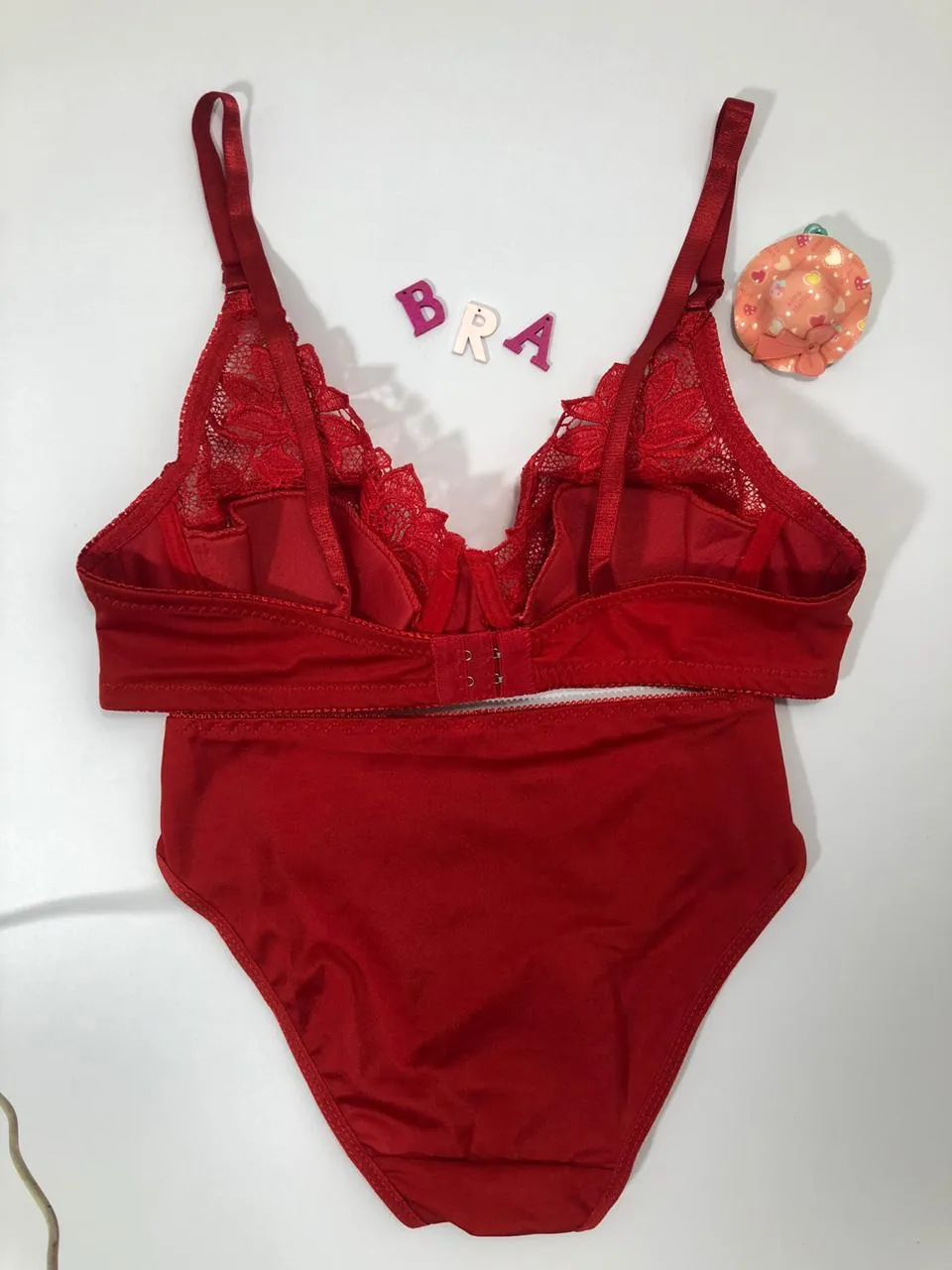 Red Bridal Bra Panty Sets - Non Psdded Underwired Bra Panty Set 2020