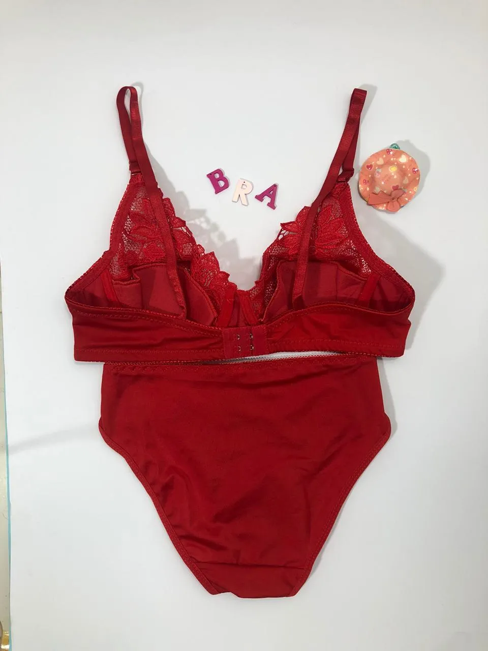 Red Bridal Bra Panty Sets - Non Psdded Underwired Bra Panty Set 2020