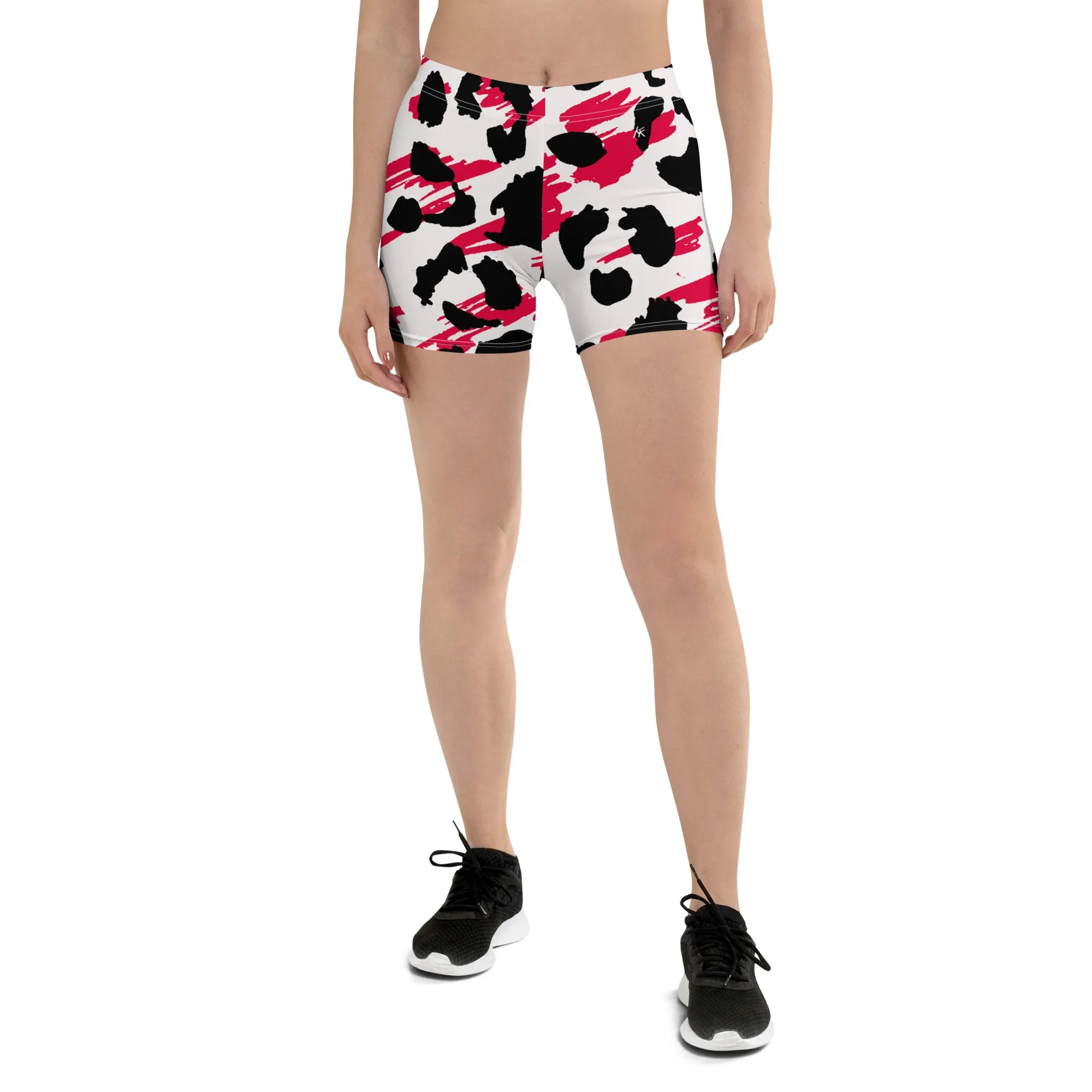 Red splash Gym Shorts