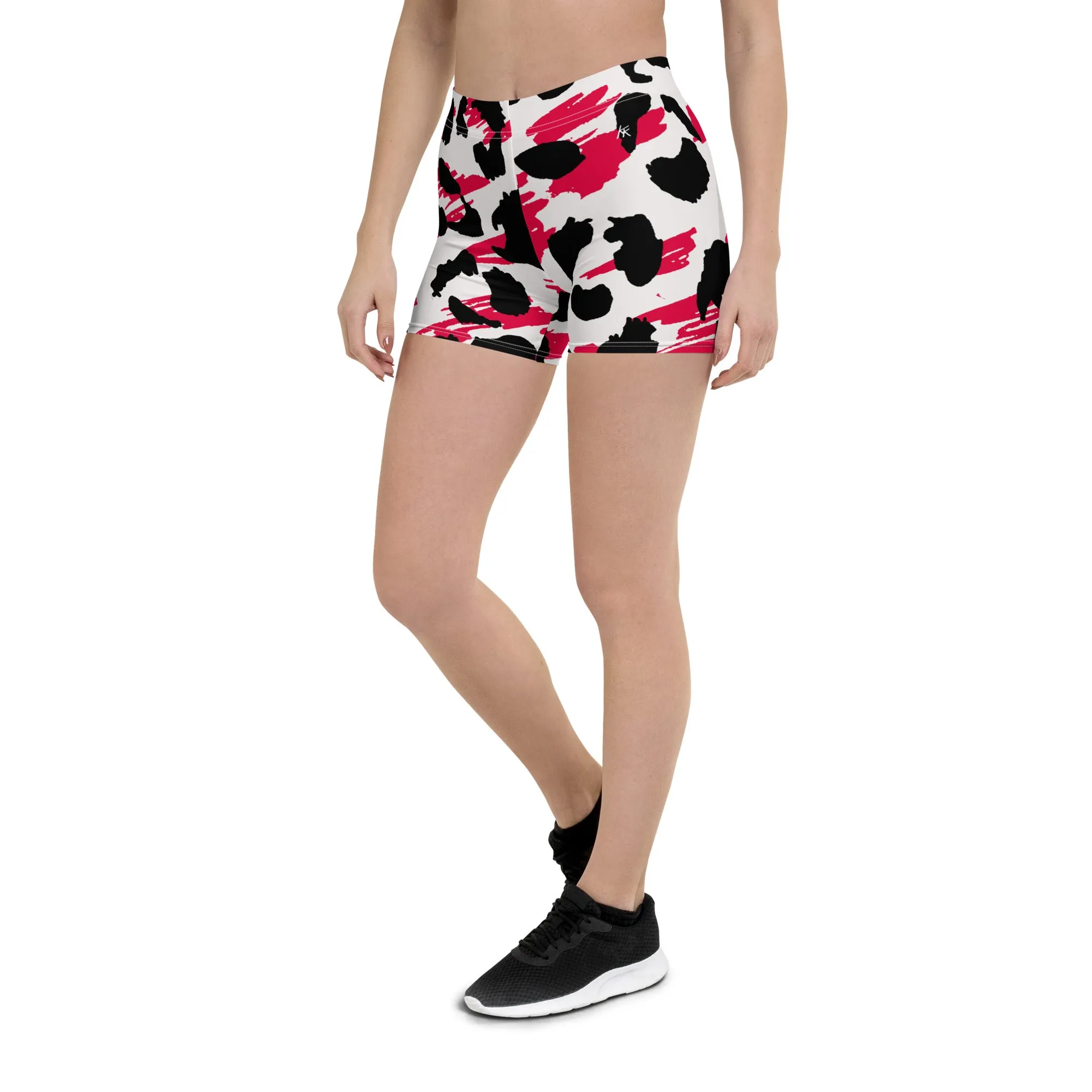 Red splash Gym Shorts