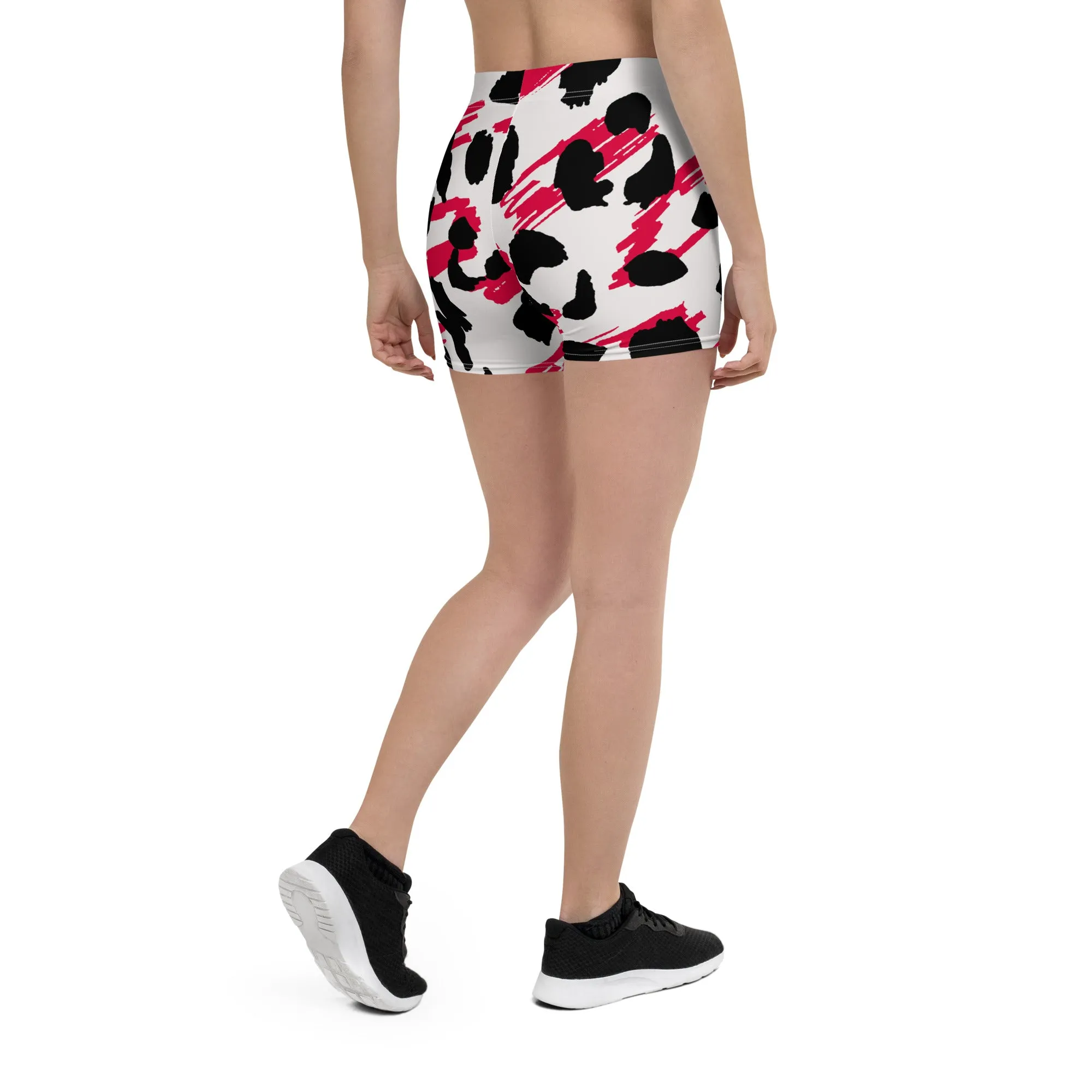 Red splash Gym Shorts