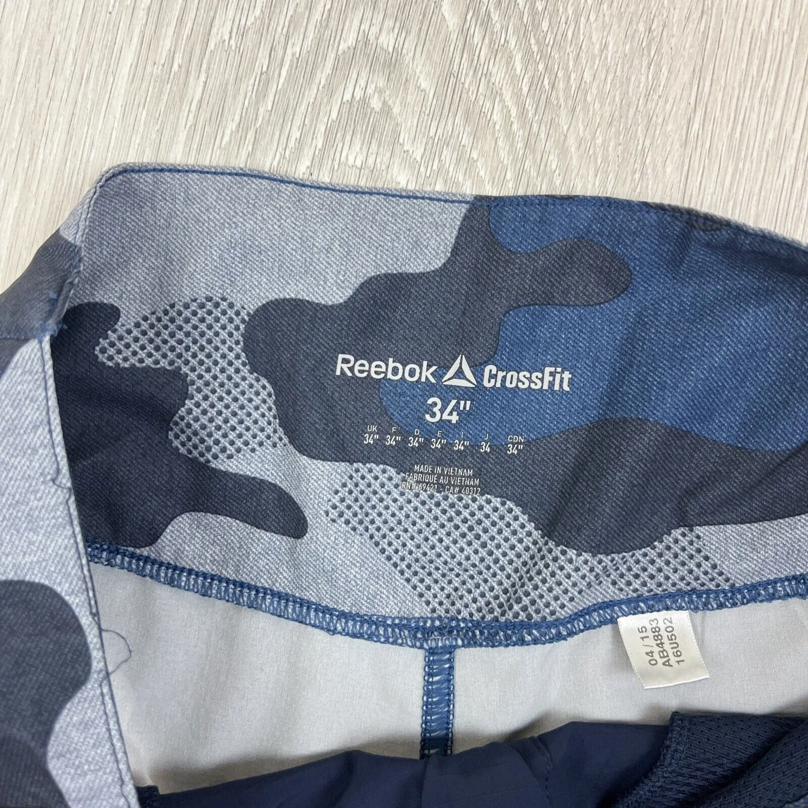 Reebok Crossfit Mens Activewear Shorts Size 34