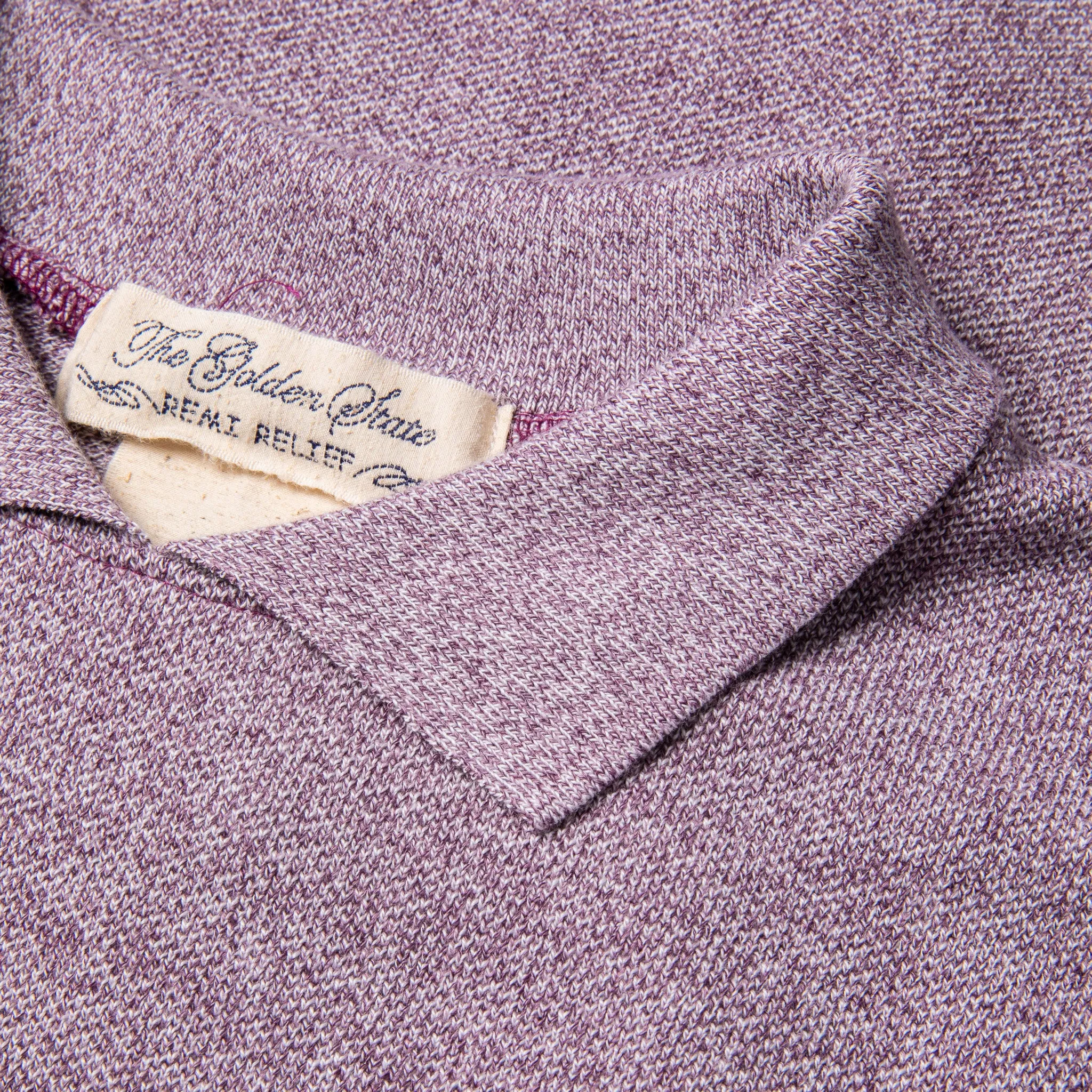 Remi Relief Polo Tee Purple Melange