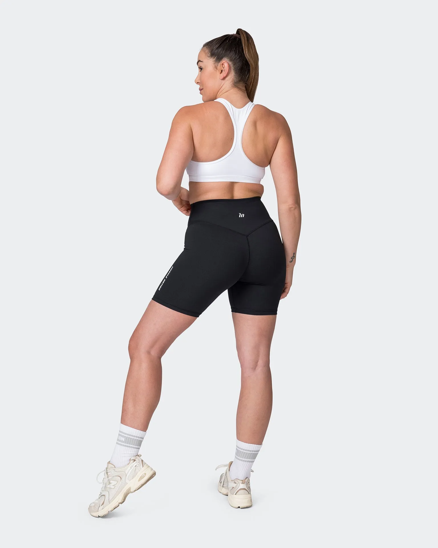 Replay Signature Bike Shorts - Black
