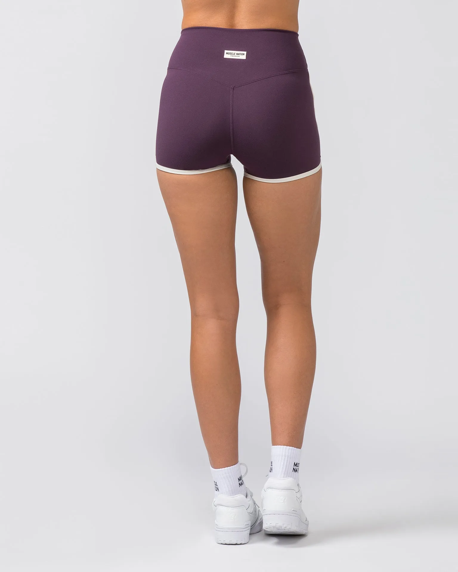 Retro Everyday Shorty Shorts - Midnight Plum