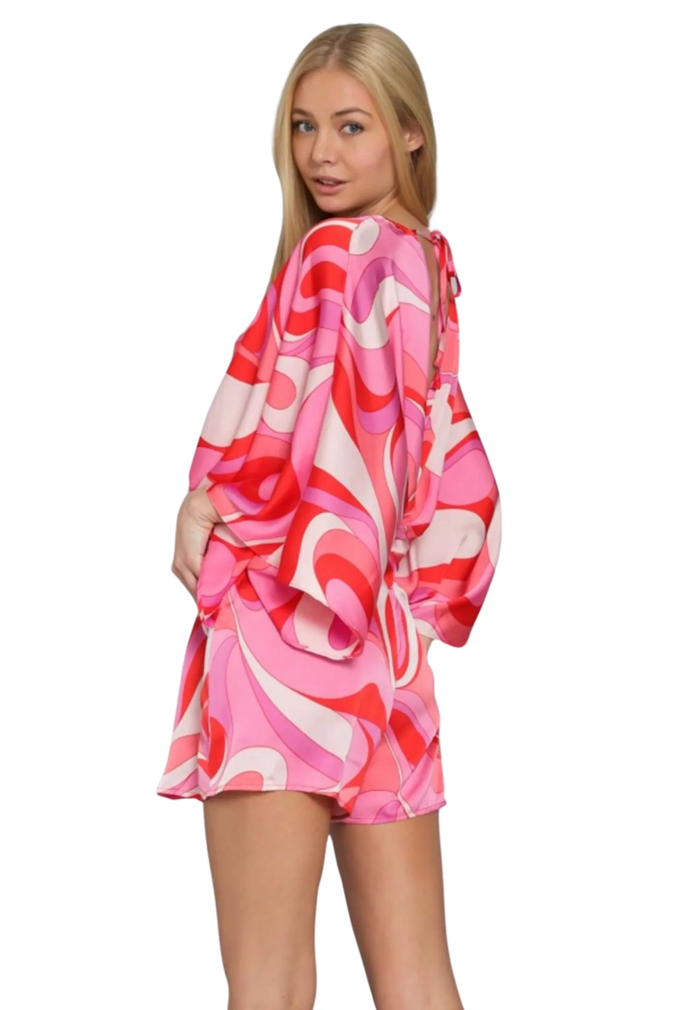 Rian Kimono Sleeve Romper