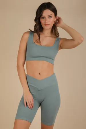 RIBBED ACTIVEWEAR TOP