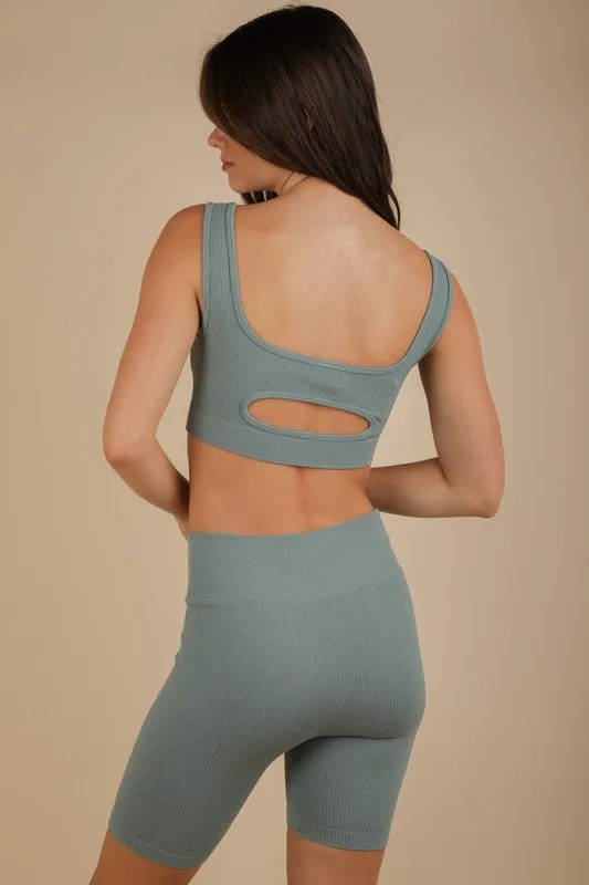 RIBBED ACTIVEWEAR TOP