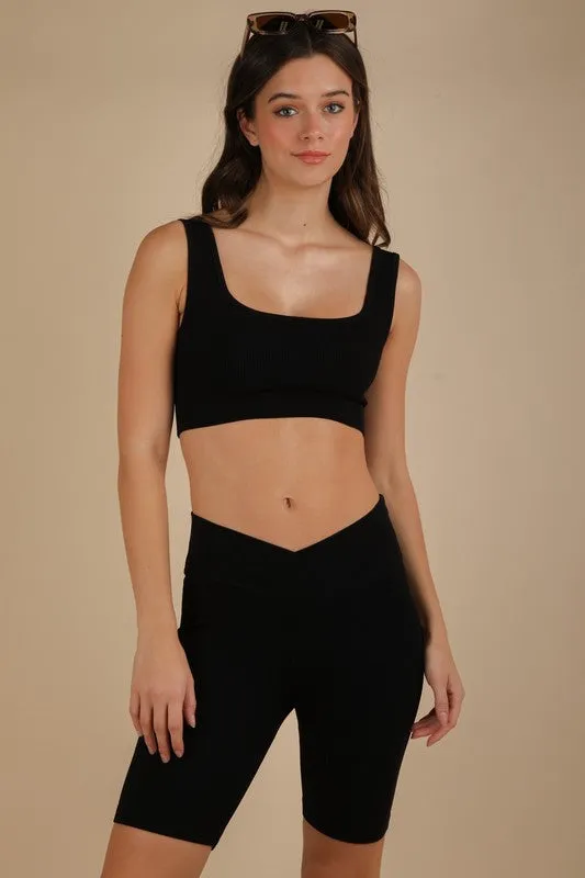 RIBBED ACTIVEWEAR TOP