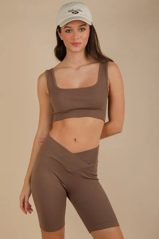 RIBBED ACTIVEWEAR TOP