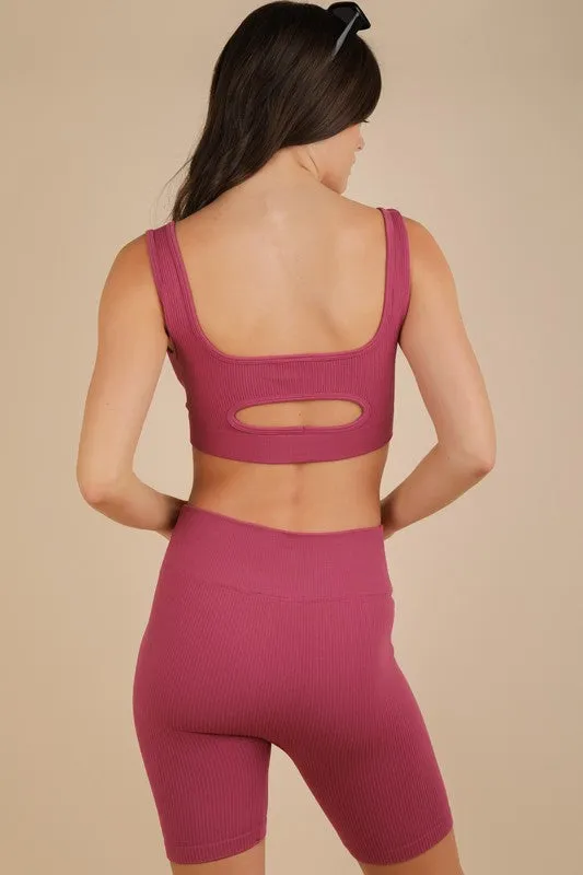 RIBBED ACTIVEWEAR TOP