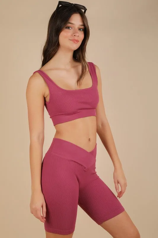 RIBBED ACTIVEWEAR TOP