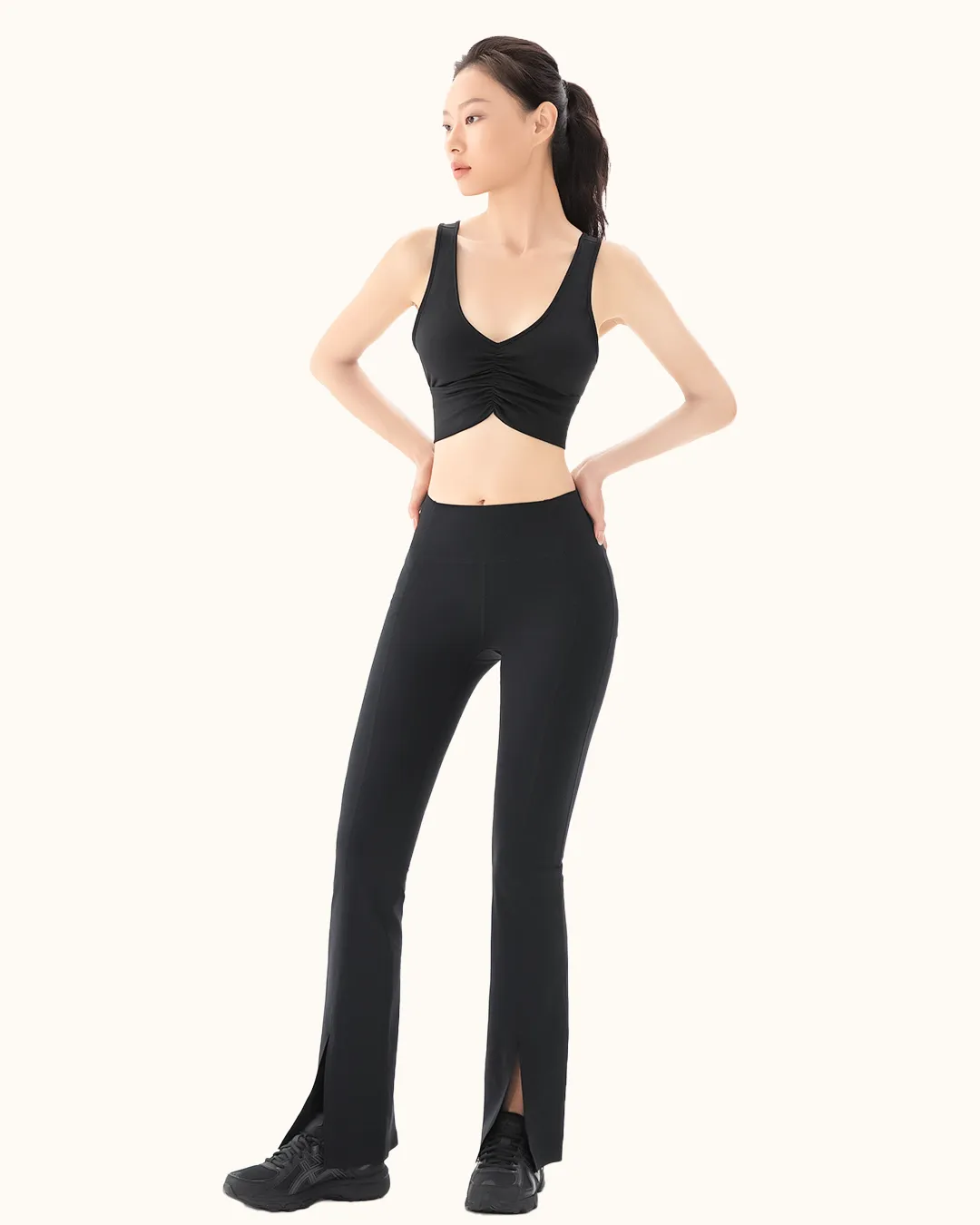 Ruched Sports Bra