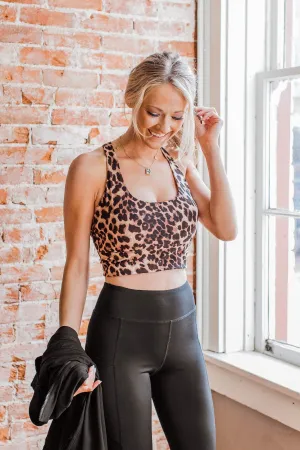 Run With The Lions Sports Bra- Leopard