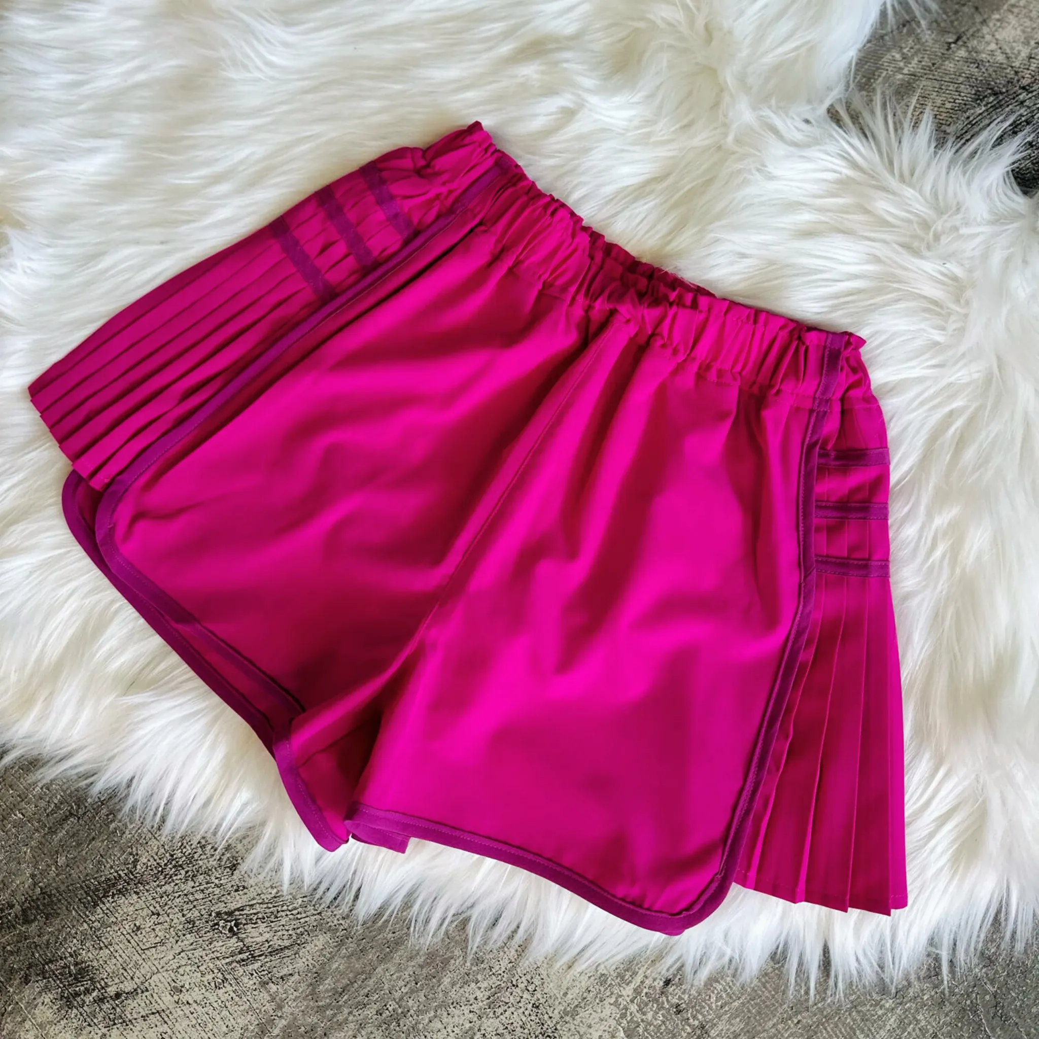 Running After You Fuchsia Shorts