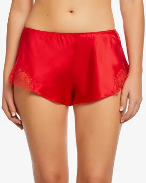 Sainted Sisters - Scarlett Silk French Knicker - Scarlet Red