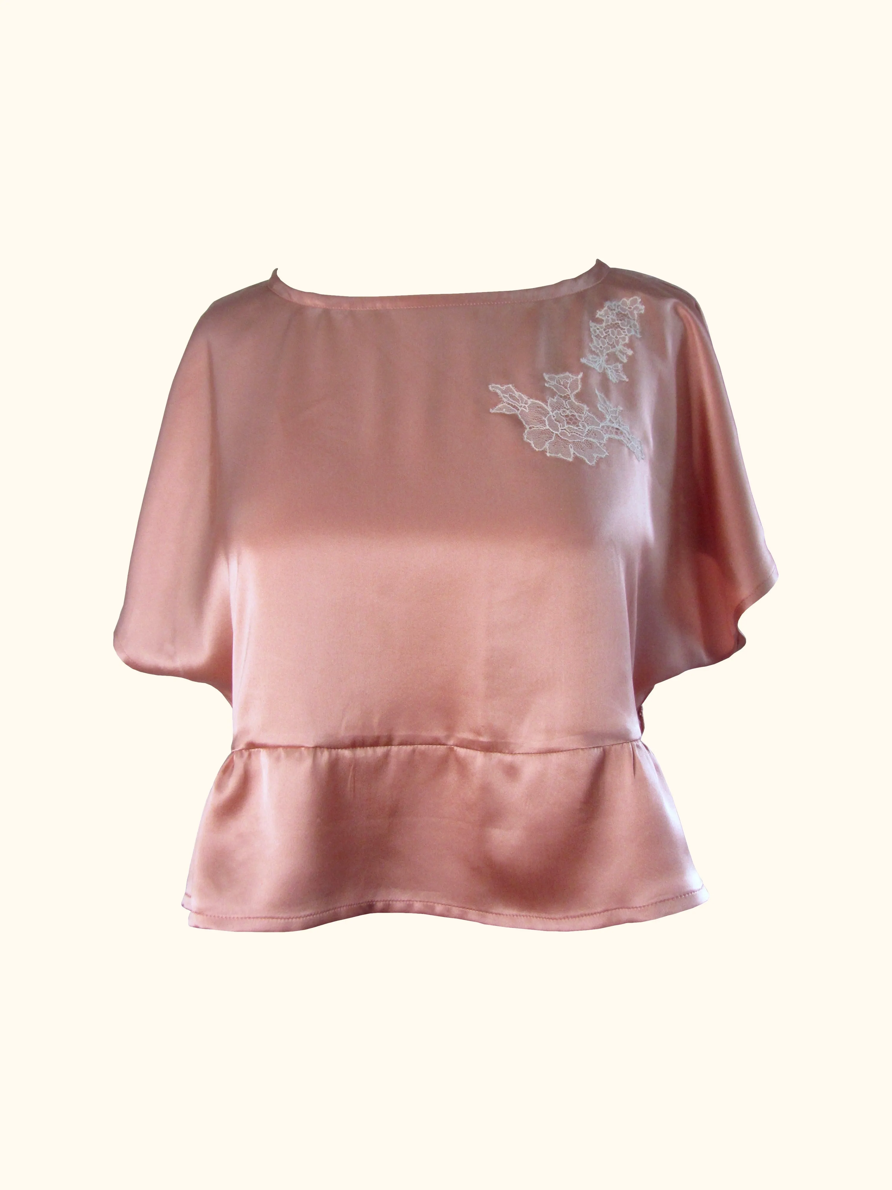 SARAH SILK LOUNGE TOP