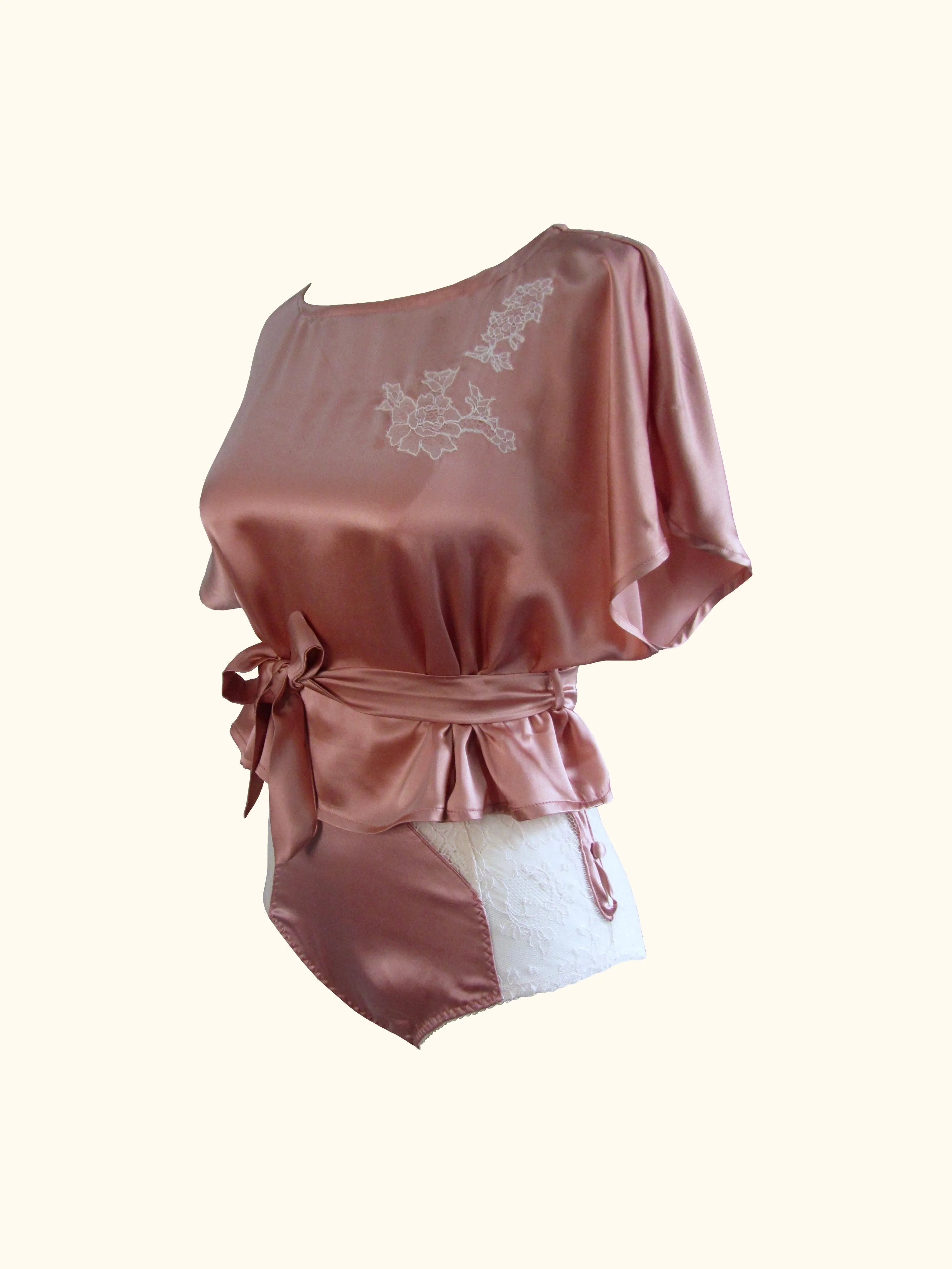 SARAH SILK LOUNGE TOP
